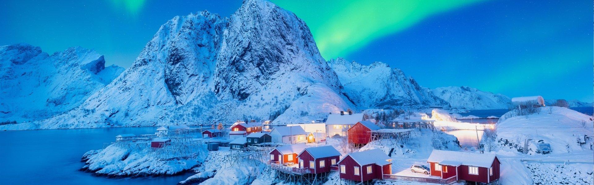 Noorderlicht, Lofoten, Noorwegen