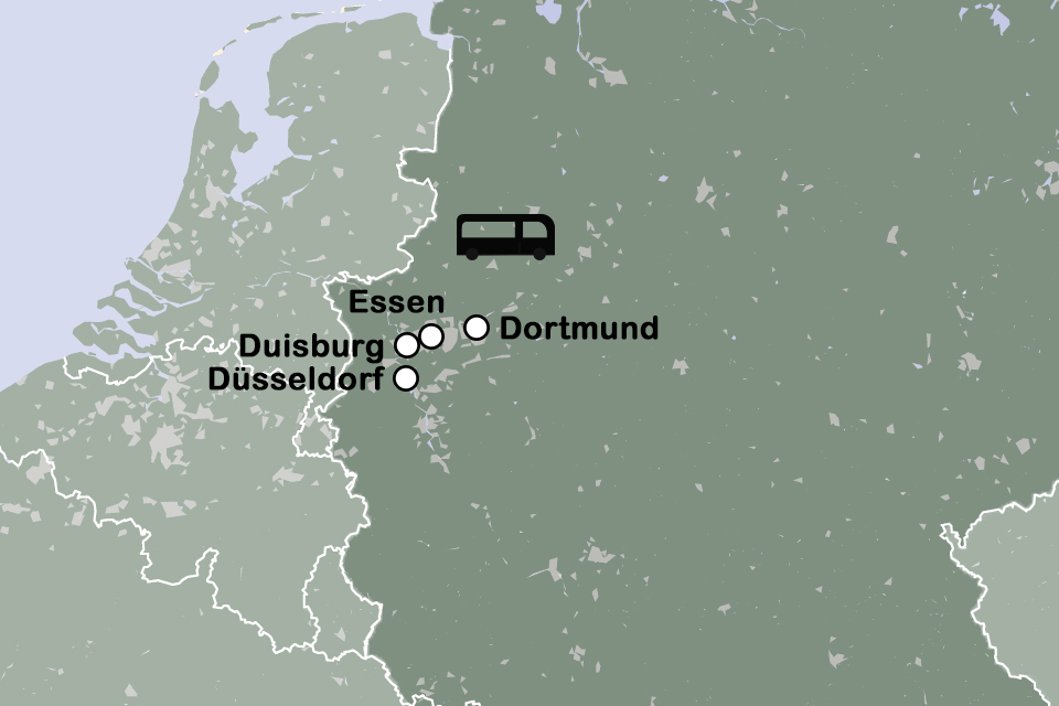 Routekaart Manifesta 16 in het Ruhrgebied