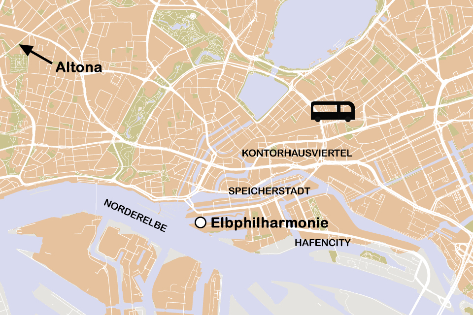 Routekaart Architectuur in Hamburg