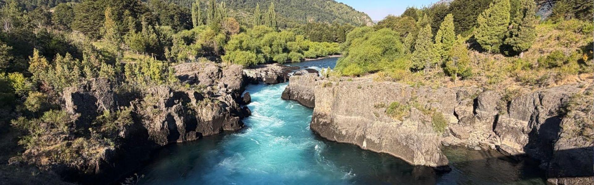 De rivier Futaleufú in het noorden van Patagonië