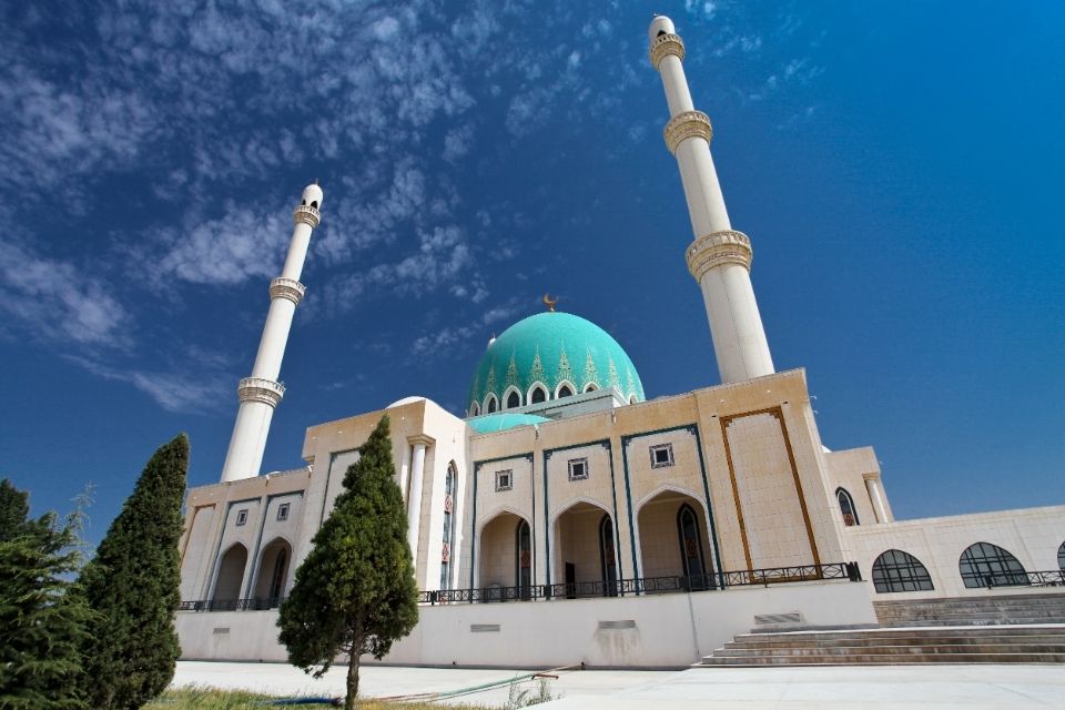 Saparmurat Hajji Moskee in Gökdepe, Turkmenistan