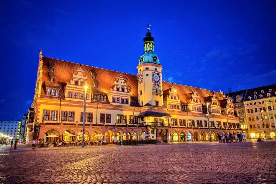 Het stadhuis van Leipzig Duitsland