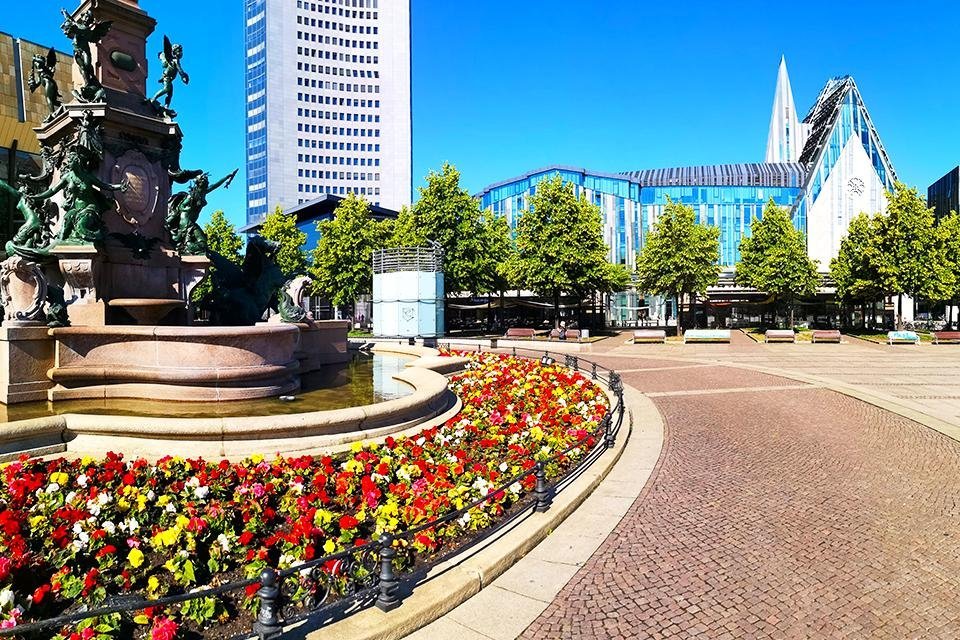 Augustusplatz, Leipzig, Duitsland