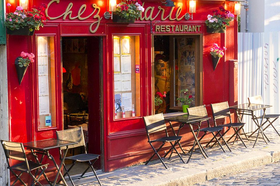 Bistrot in Parijs, Frankrijk