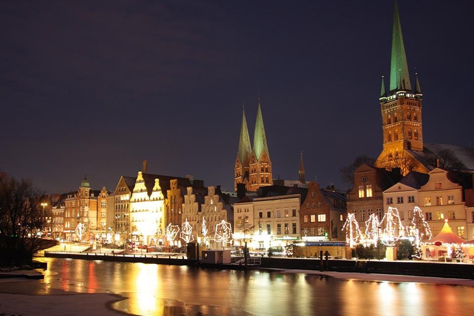 Kerst in Lübeck, Duitsland