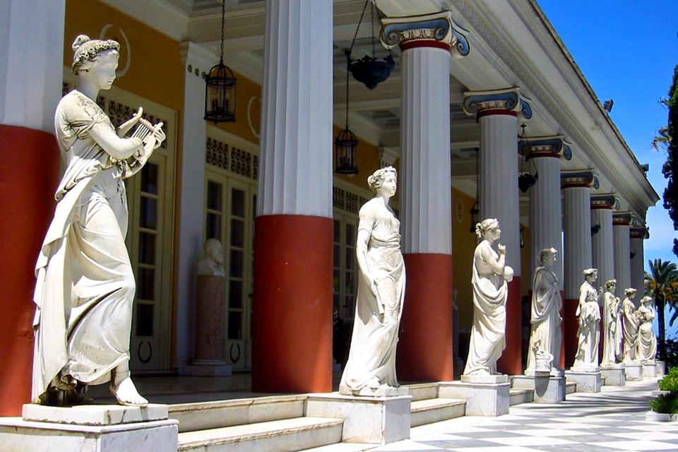 Het Achilleion op Corfu, Griekenland 
