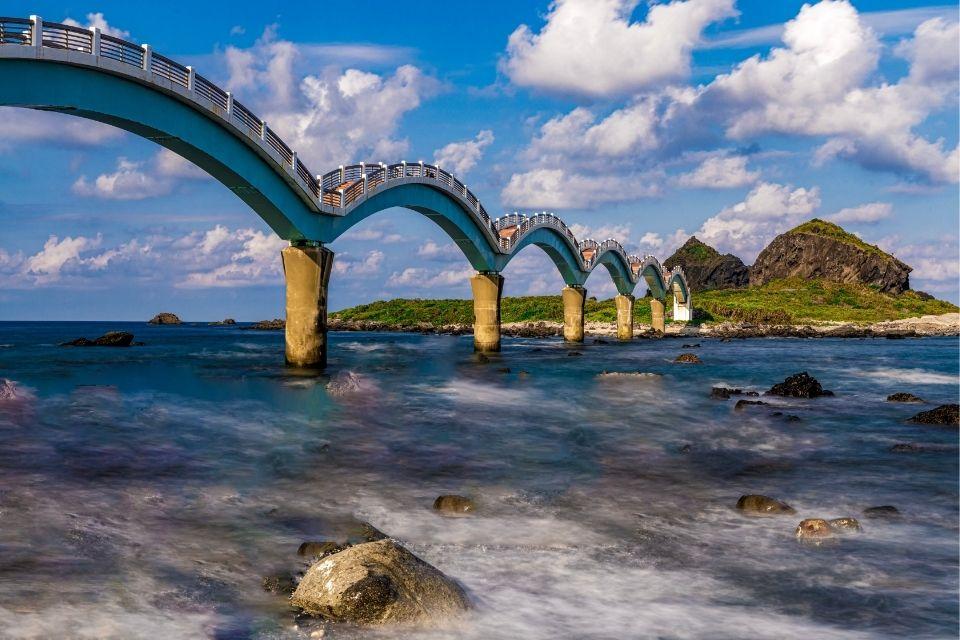 Sanxiantai aan de East Coast Scenic Area Taiwan