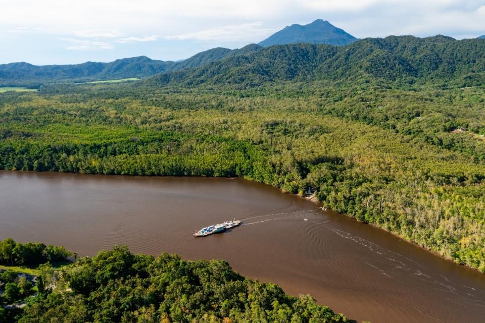 De kabelpond in het Daintree Forest, Australië
