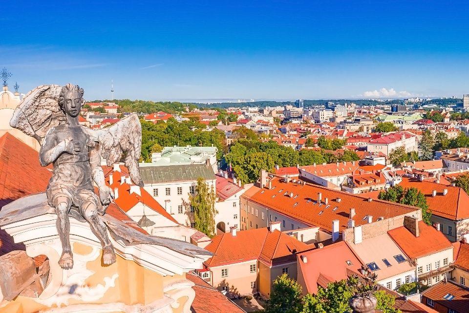 Zicht op Vilnius Litouwen