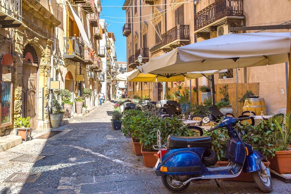 Cefalù op Sicilië, Italië