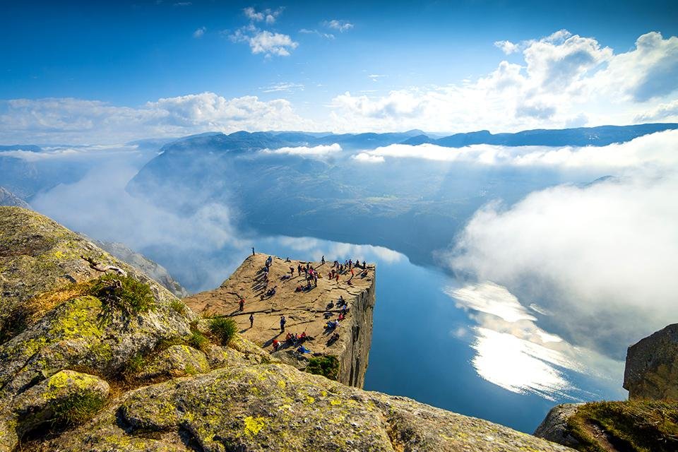 Lysefjord en Preikestolen, Noorwegen