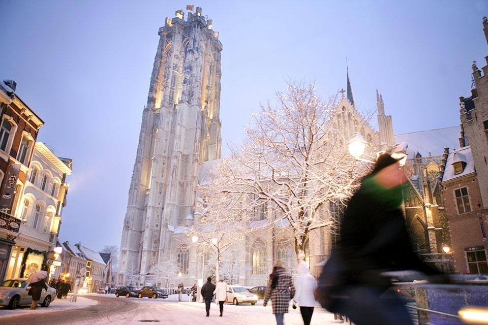 Mechelen, winter België