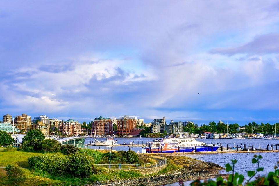 Zicht op de Inner Harbour van Victoria Canada