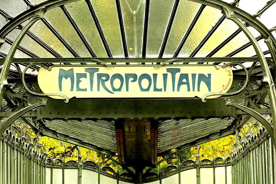 Metro in Parijs, Frankrijk