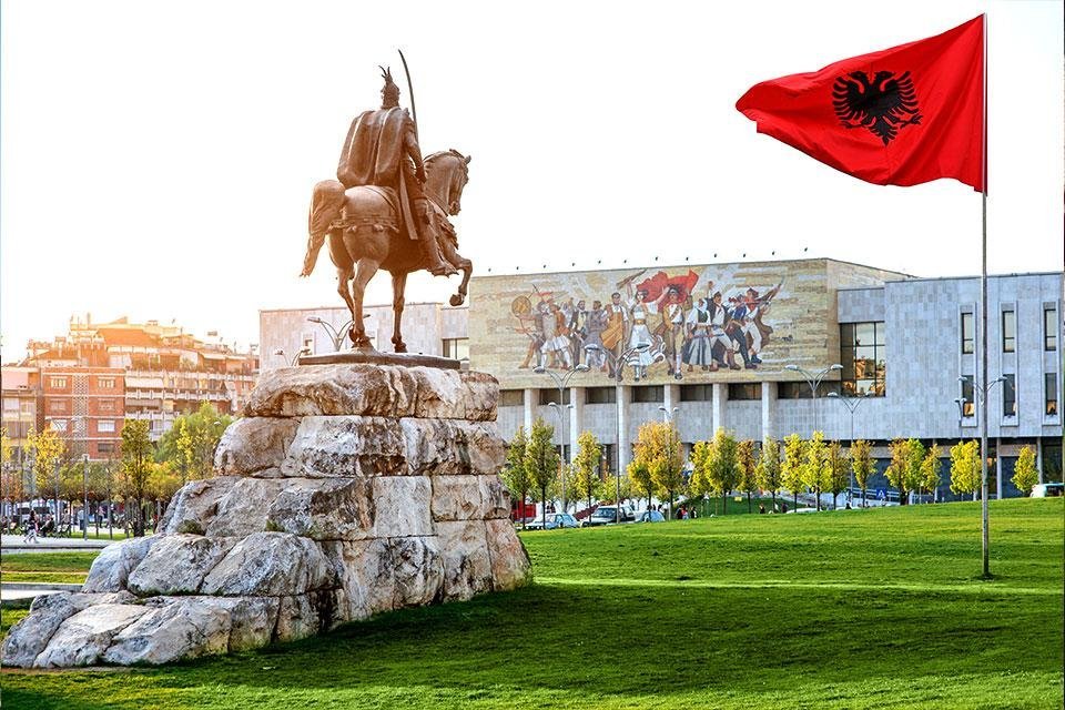 Skanderbegplein Tirana Albanië