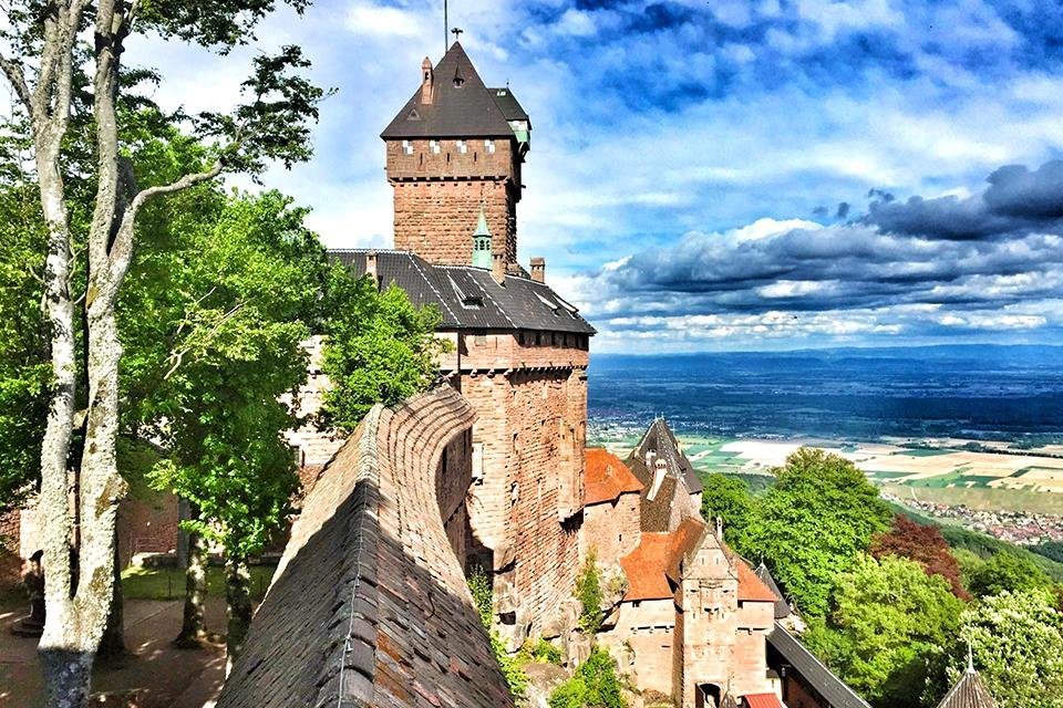 Chateau Haut-Kœningsbourg, Elzas, Frankrijk 