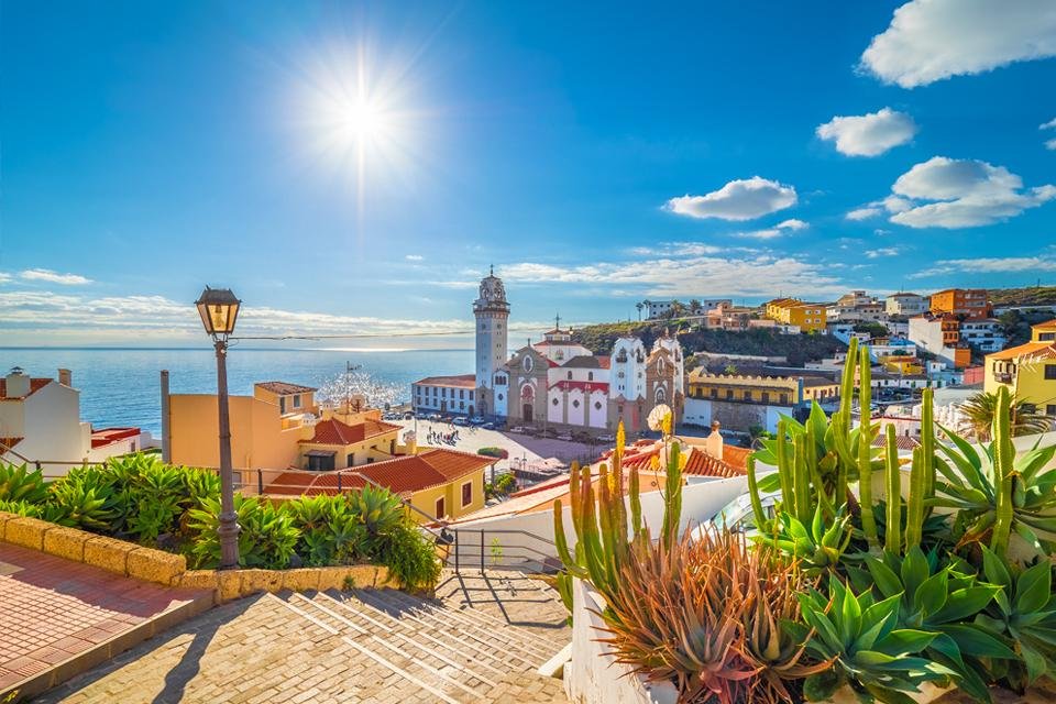 Zicht op Candelarai op Tenerife, Spanje