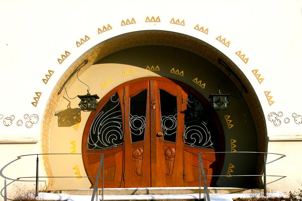 Grosses Haus Glückert op de Mathildenhöhe, Darmstadt, Duitsland