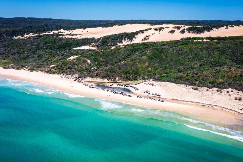Prachtige stranden op Fraser Island, Australië