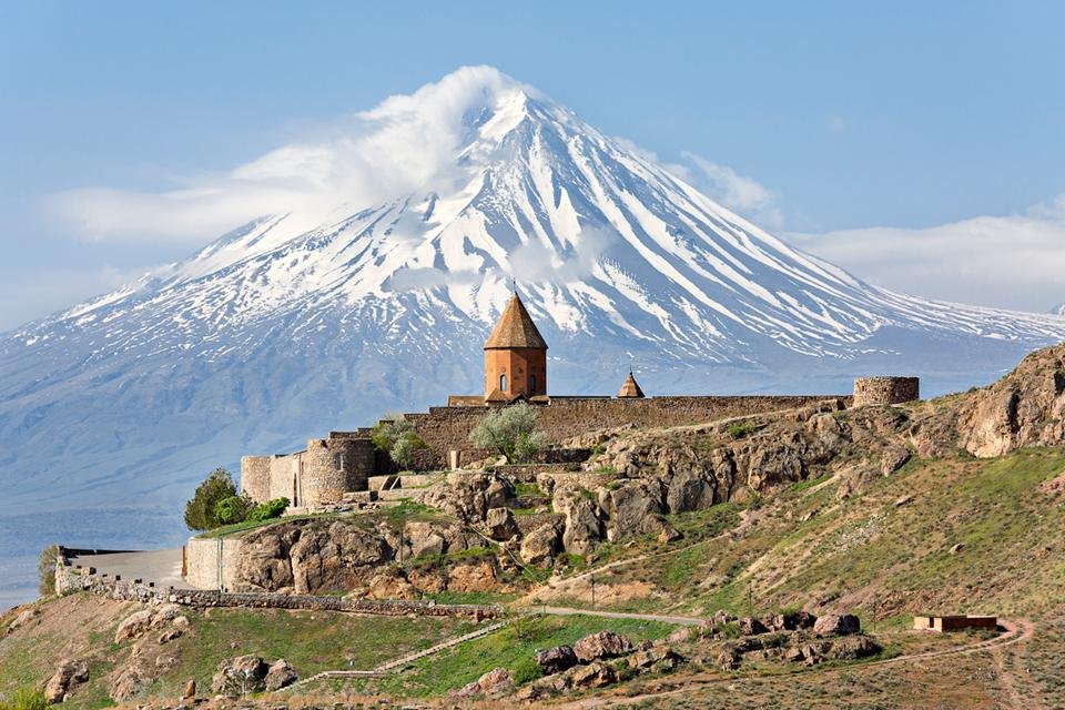 Berg Ararat en het Klooster van Chor Virap, Armenië