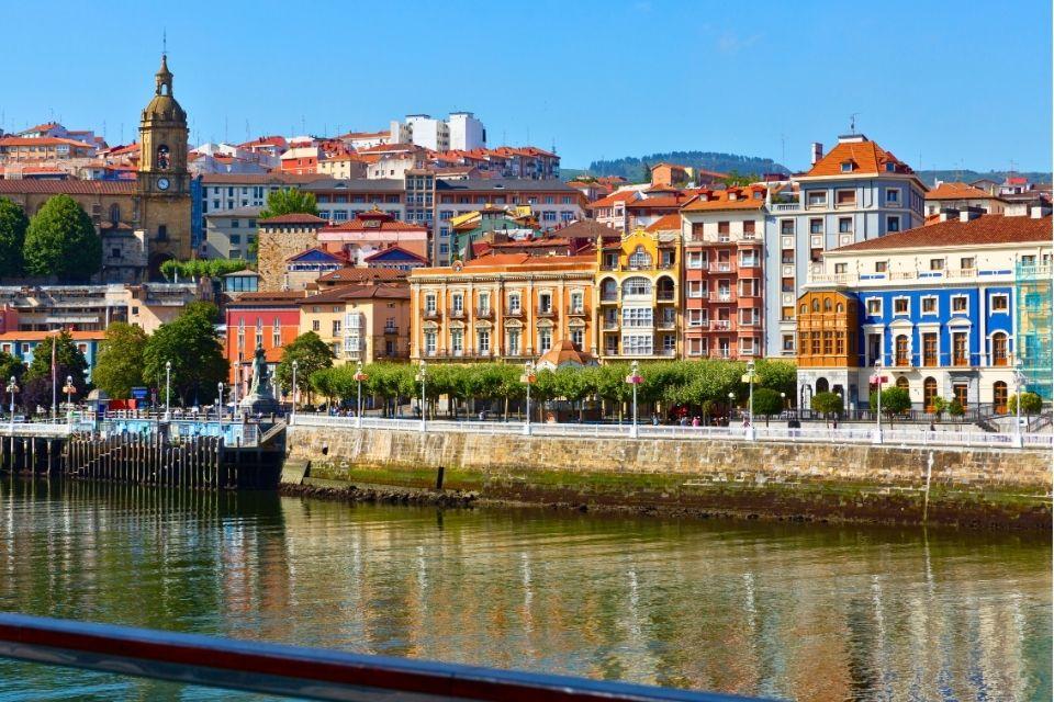 De wijk Portugalete in Bilbao, Spanje