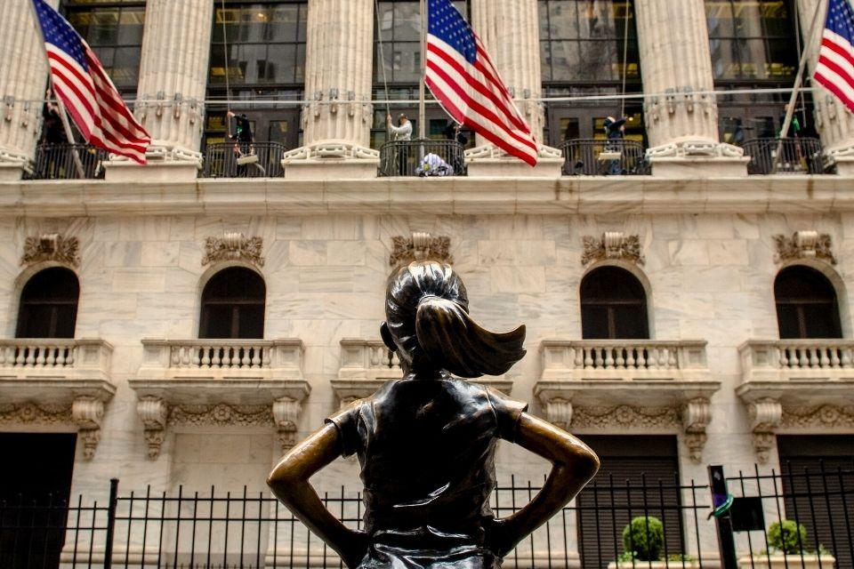 Fearless girl van Kirsten Visbal in New York