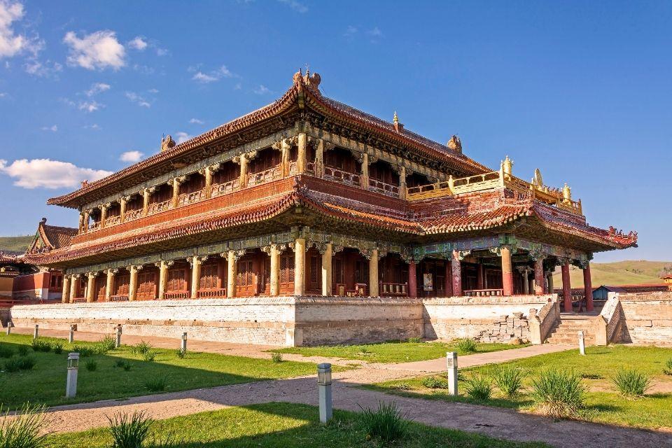 Het klooster van Amarbayasgalant Mongolië