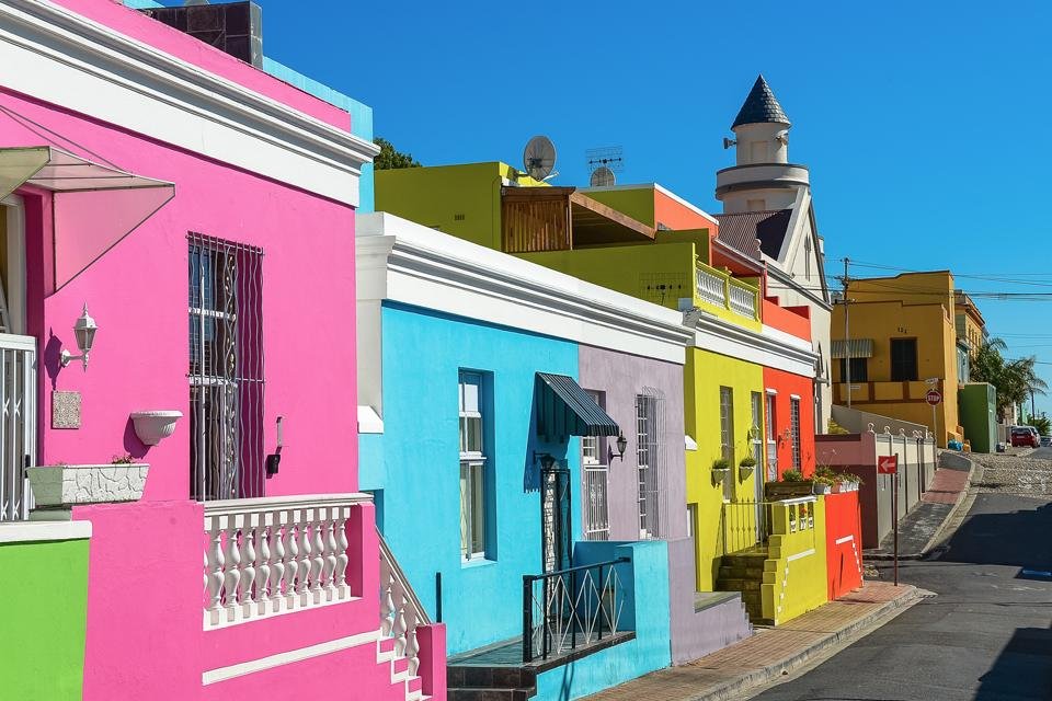 Bo-kaap in Kaapstad, Zuid-Afrika