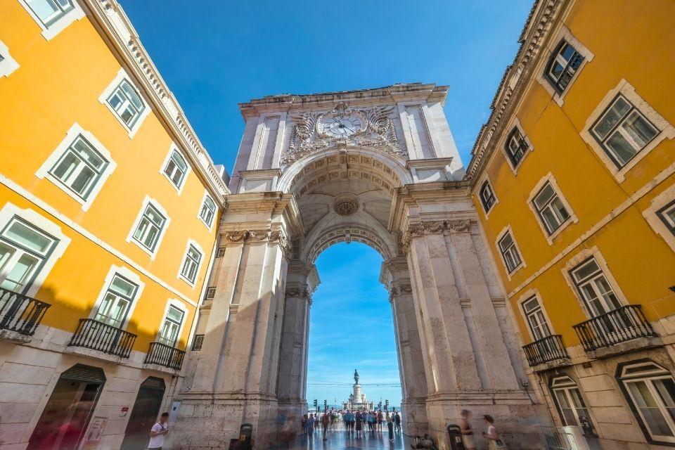  Arco da Rua Augusta Praça do Comércio Lissabon Portugal