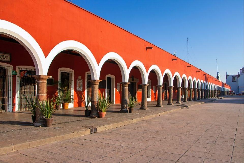 Plein in Puebla, Mexico