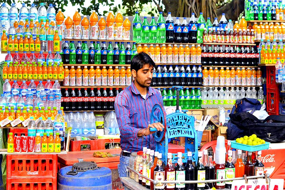 Straatverkoper India