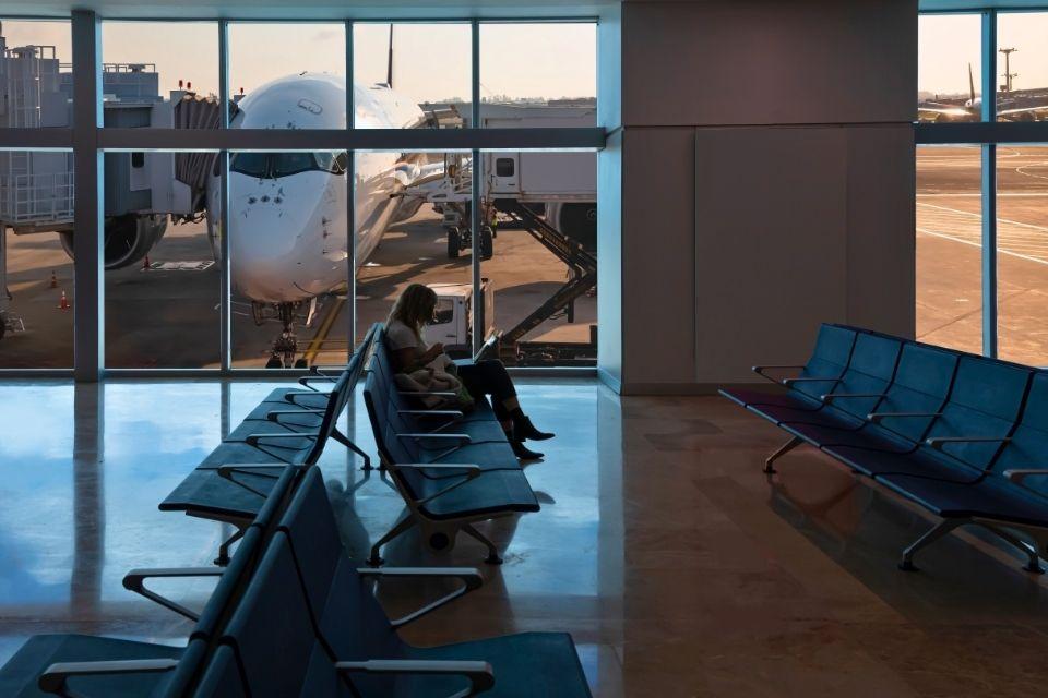 Changi Airport in Singapore