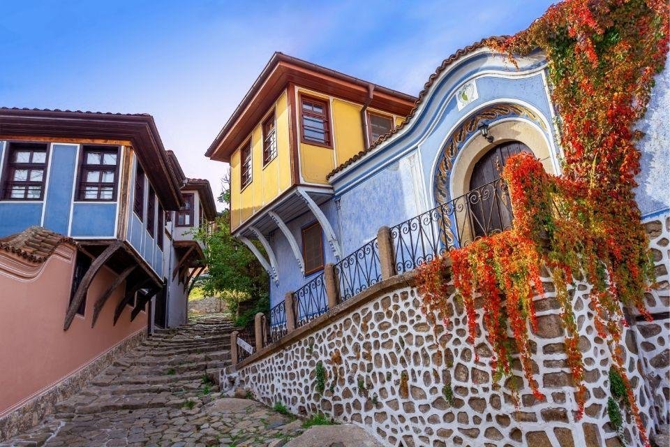 Kleurrijk straatje in Plovdiv Bulgarije