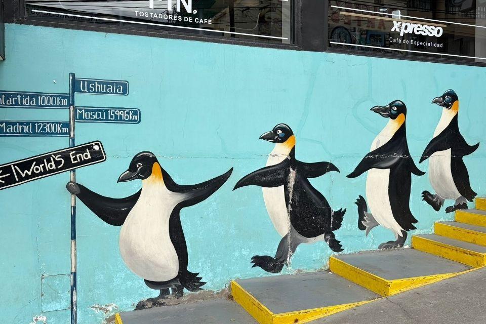 Bekende street art in Ushuaia