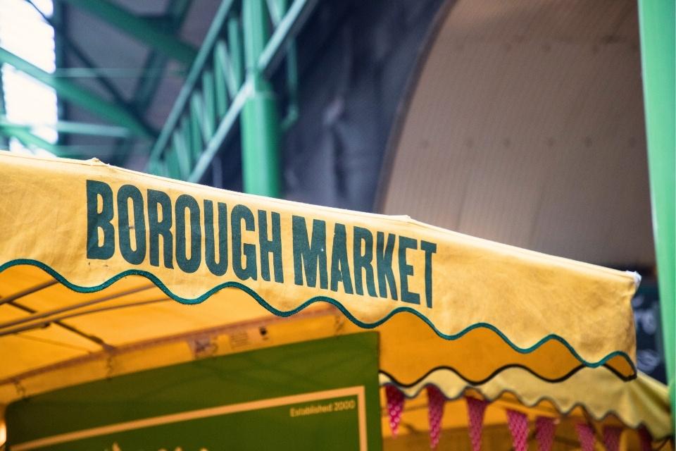 Borough Market in Londen, Groot-Brittannië