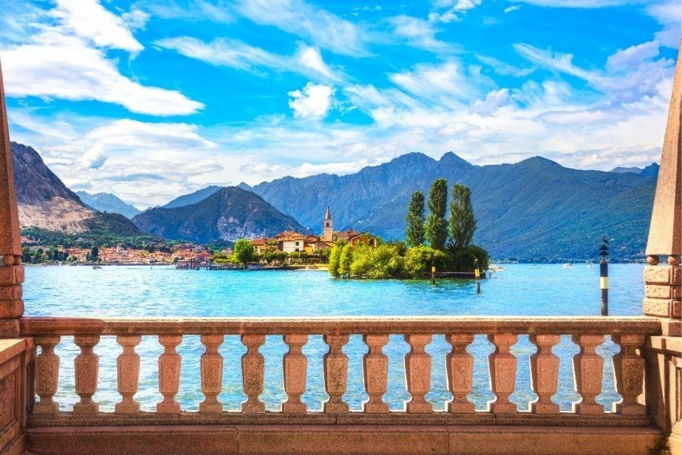 Isola dei Pescatori in het Lago Maggiore Italië