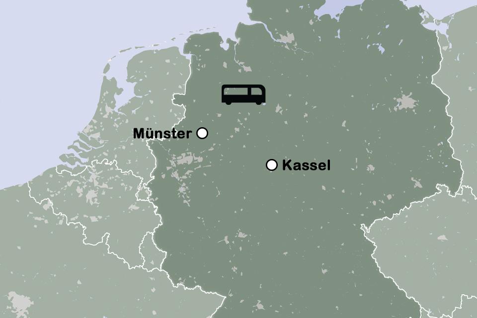 Routekaart Documenta 16 in Kassel