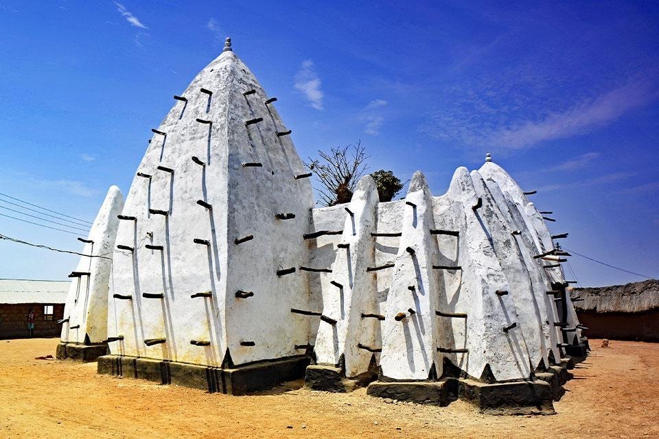 Larabanga-moskee in Larabanga, Ghana