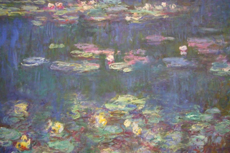 Waterlelies van Claude Monet in  Musée de l’Orangerie in Parijs Frankrijk