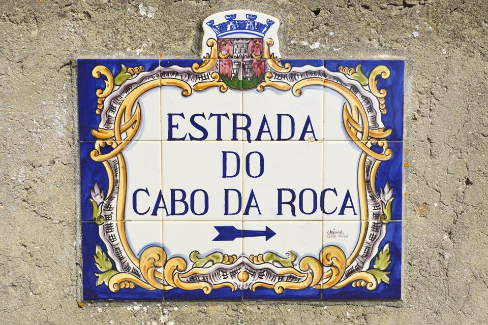 Cabo de Roca bewegwijzering, Portugal