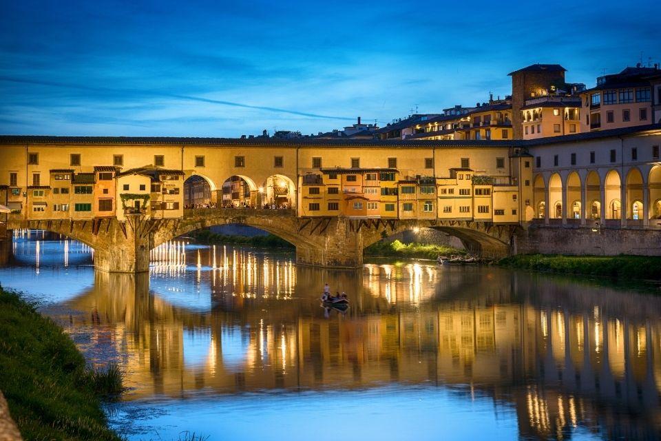 Ponte Vecchio avondlicht Florence Italië