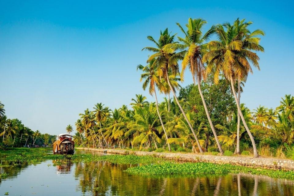 De backwaters van Kerala India