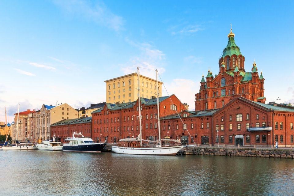 De Uspenski-kathedraal in Helsinki Finland