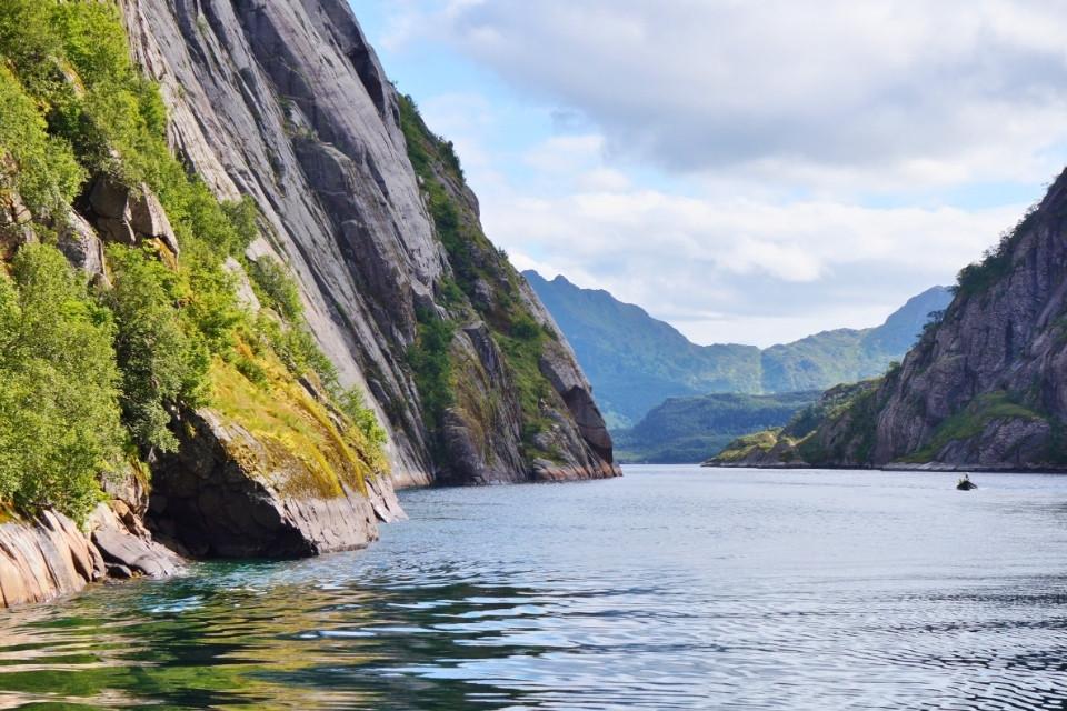 Het Trollfjord, Lofoten, Noorwegen