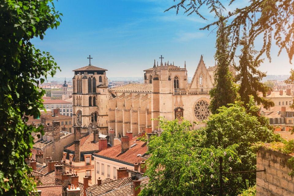 Cathedral St. Jean-Baptiste in Lyon Frankrijk