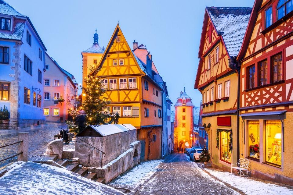 Rothenburg ob der Tauber Duitsland kerst