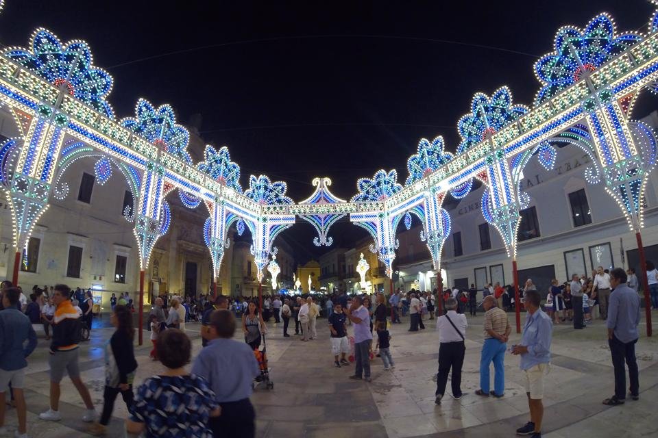 Bari, Italië, tijdens kerst