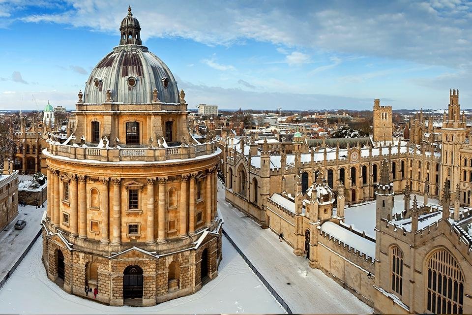 Winter, Oxford, Groot-Brittannië