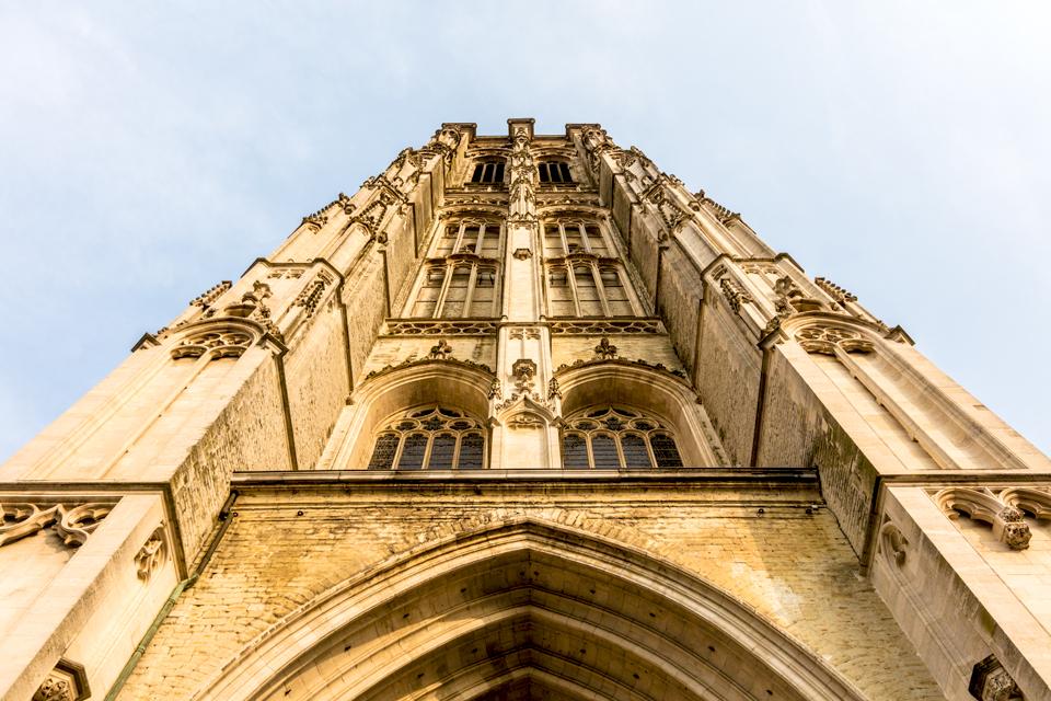De Sint-Romboutstoren in Mechelen, België