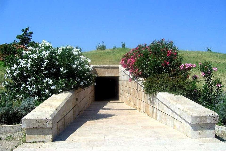 Koningsgraven in Vergina, Griekenland